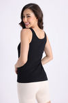 Zivame Knit Cotton Camisole - Black Beauty — thumbnail 3